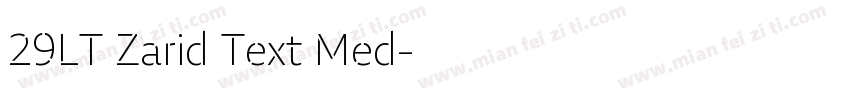 29LT Zarid Text Med字体转换